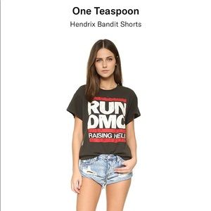 Size 28 one teaspoon Hendrix bandit shorts cut off